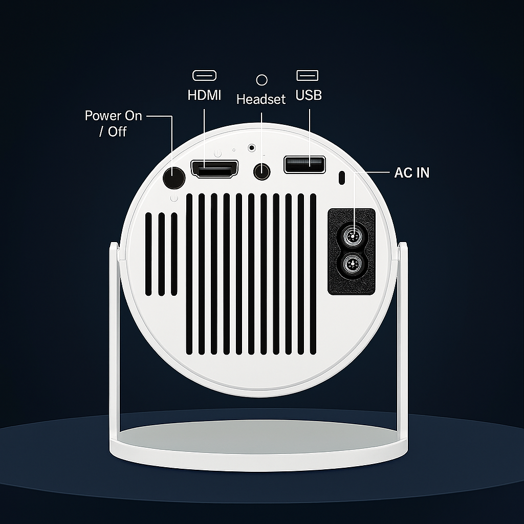 Famicine Mini Projector – 1080P Portable Home Cinema