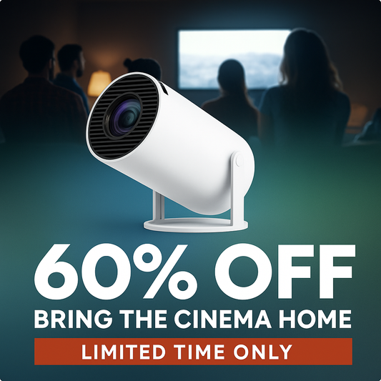 Famicine Mini Projector – 1080P Portable Home Cinema